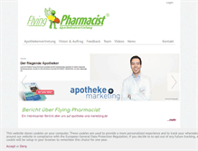Tablet Screenshot of flying-pharmacist.de
